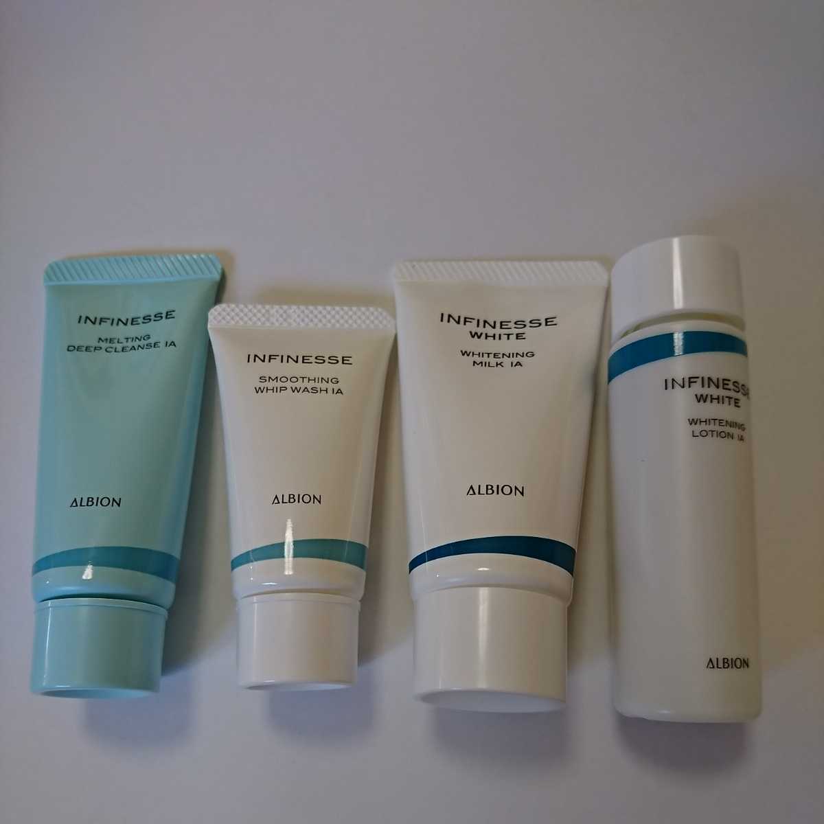ALBION★アルビオン★アンフィネスホワイト★クレンジング20g★洗顔料15g★乳液30g★化粧水30ml★セット★サンプル拍卖