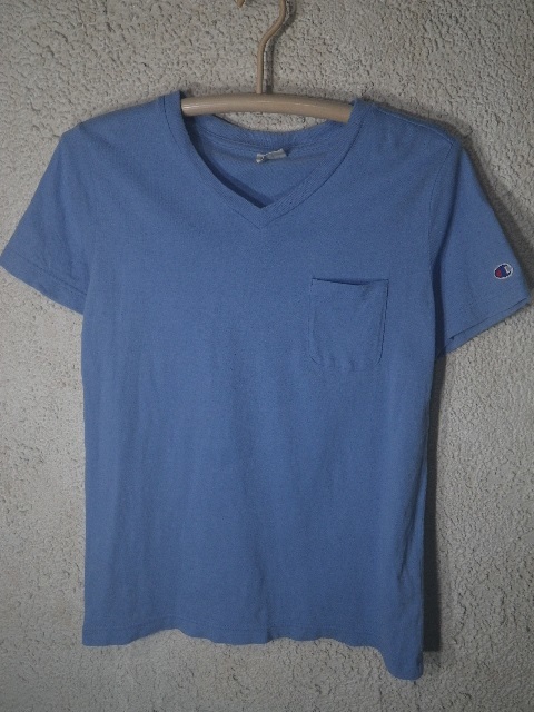 to1393 Champion チャンピオン 半袖 シンプル 無地 ワンポイント ロゴ デザイン Vネック tシャツ 人気 送料格安拍卖