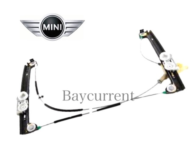 【正規純正OEM】 BMW MINI フロント パワー ウィンドウ レギュレーター 左 ミニ R52 Cooper S One 51337162163 5133-7162-163 レギュレター拍卖