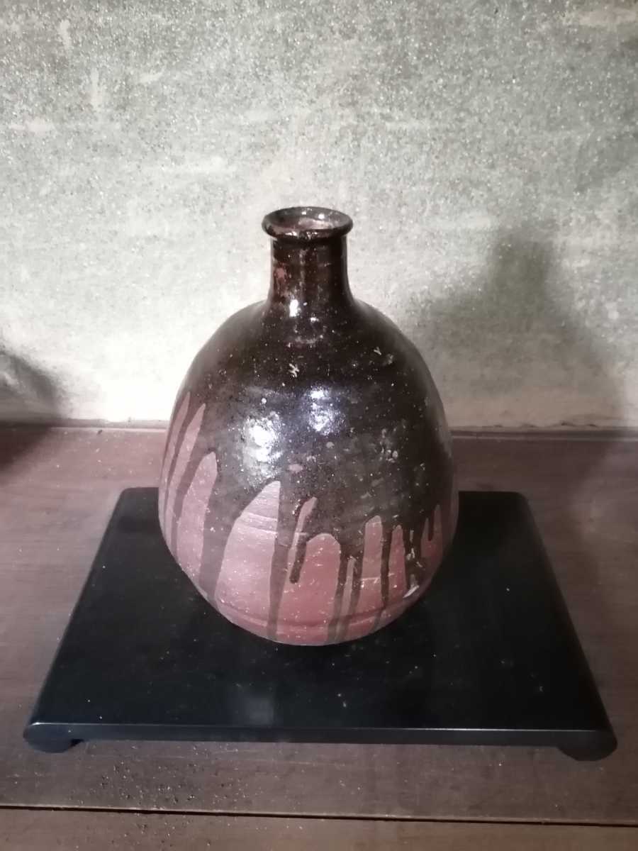 古丹波 船徳利 丹波立杭 江戸中期 北前船 重さ2.5㎏ 酒器 徳利 六古窯 T31G1拍卖