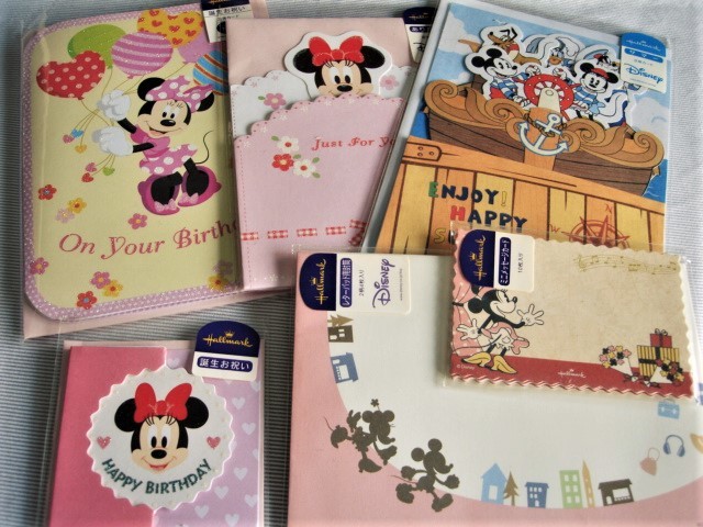 ミッキー&ミニーの6点セット★立体カード封筒他 ディズニー 拍卖
