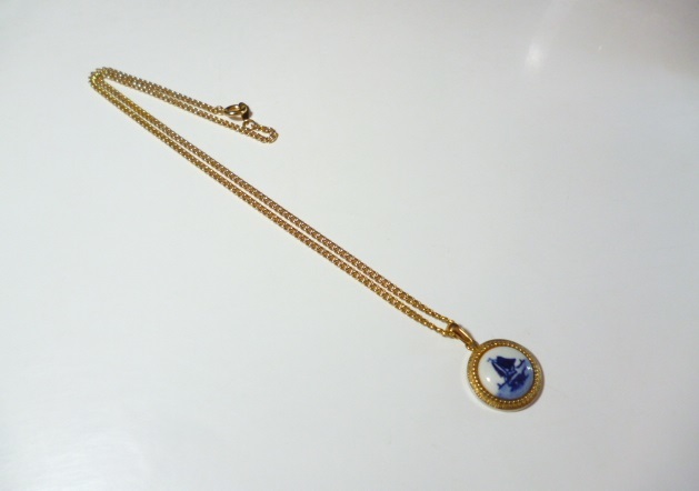 〆 デルフト焼き SWANK ペンダント ネックレス 〆 スワンク デルフト焼拍卖