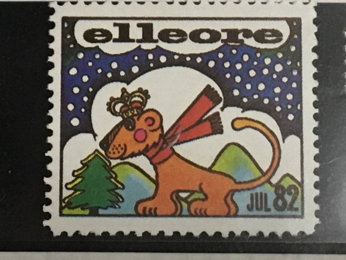 切手:クリスマスシール・複十字/デンマーク*ローカル*Ellere*1982年*拍卖