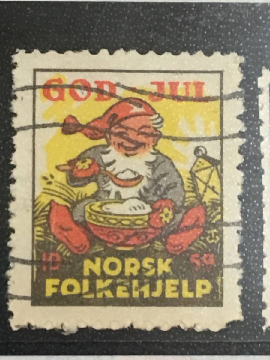 切手:クリスマスシール/ノルウェー*FOLKEHJELP*1959年*消印あり*拍卖