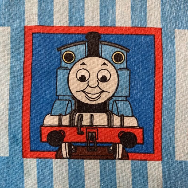 【i041】ヴィンテージシーツ フィットシーツ 173×93 キャラクター トーマス リメイク用生地 アメリカ買付 ビンテージ 訳あり品 送料無料拍卖