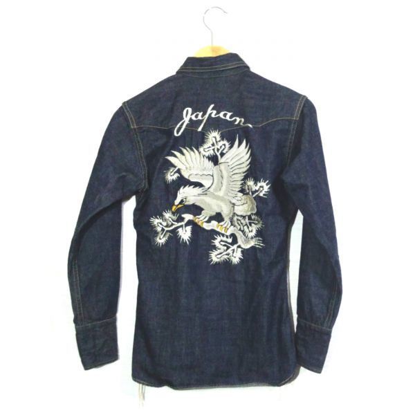 FLAT HEAD フラットヘッド デニム シャツ 刺繍 34拍卖