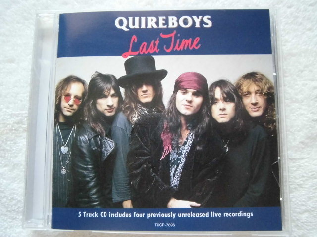 来日記念盤・日本盤オンリー!最新シングル + ライヴ音源4曲収録!Quireboys / Last Time / EMI TOCP-7896 / 1993 / JAPAN ONLY 拍卖