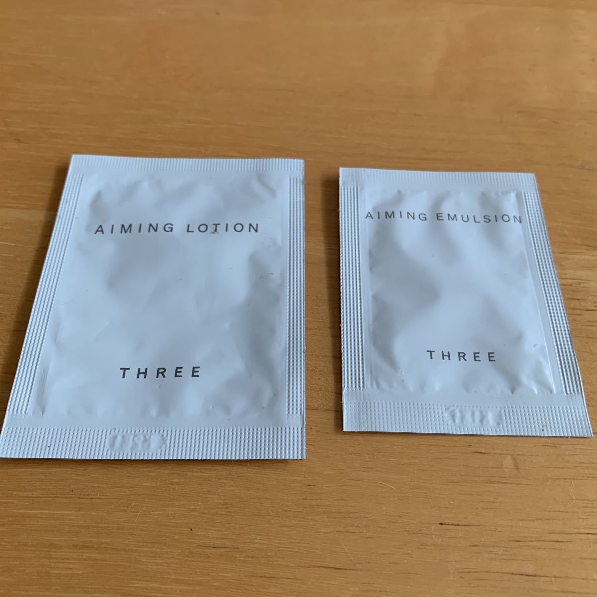 ★THREE★スリー★ローション★クリーム★エミング★サンプル各1袋★試供品★お試し★旅行★トラベル★拍卖