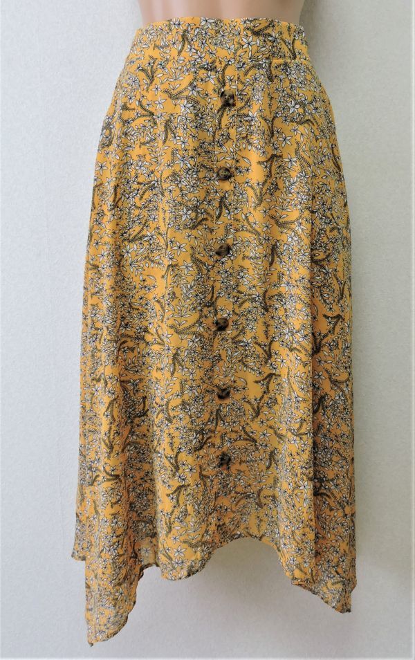 ☆【サンプル品】INCEDE インシード 花柄アシンメトリースカート M拍卖