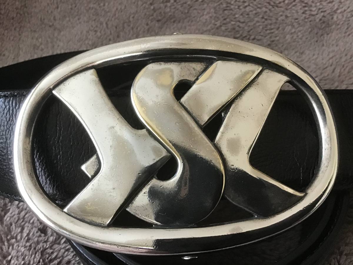 新品未使用品 YSL ベルト/絶版品/ヴィンテージ仕上げ拍卖