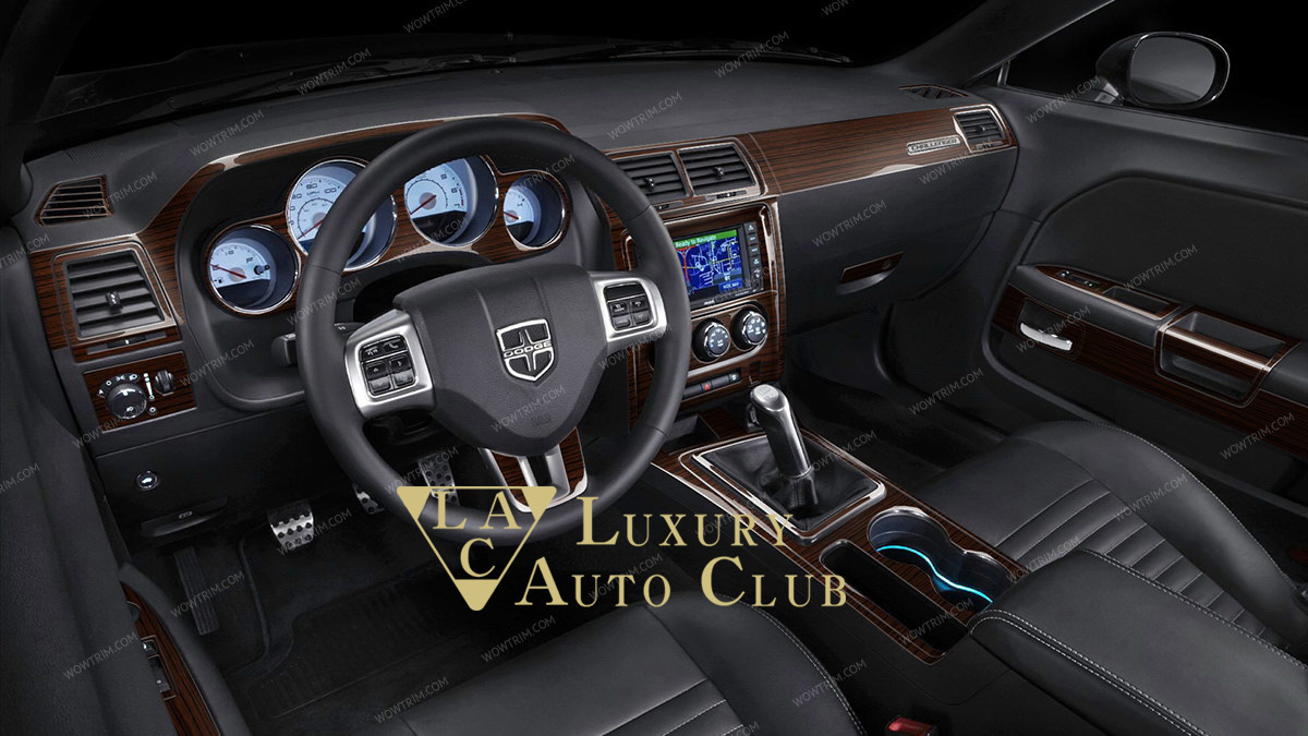 2008-14 ダッジ チャレンジャー ウッドパネル 55ピースセット カーボン ダッシュパネル インパネ 内装パネル カバ-カ-ボン高品質拍卖