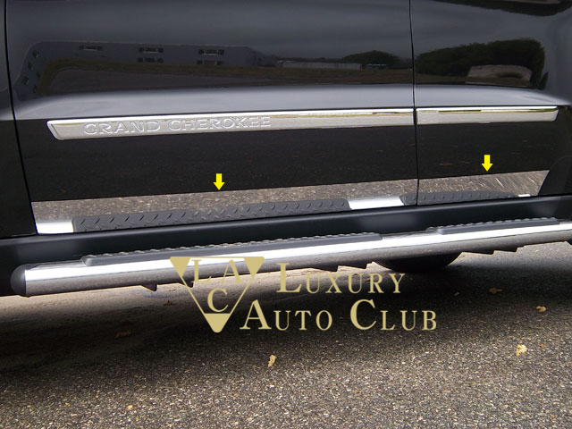 2011-2020 JEEP ジープ JEEP グランドチェロキー クロームロッカーパネル メッキ ドアパネル 鏡面 トリム エアロ カスタム 専用設計 米国製拍卖