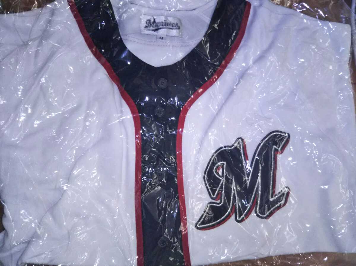 千葉ロッテマリーンズ 未開封刺繍マークギザユニフォーム Mサイズ拍卖