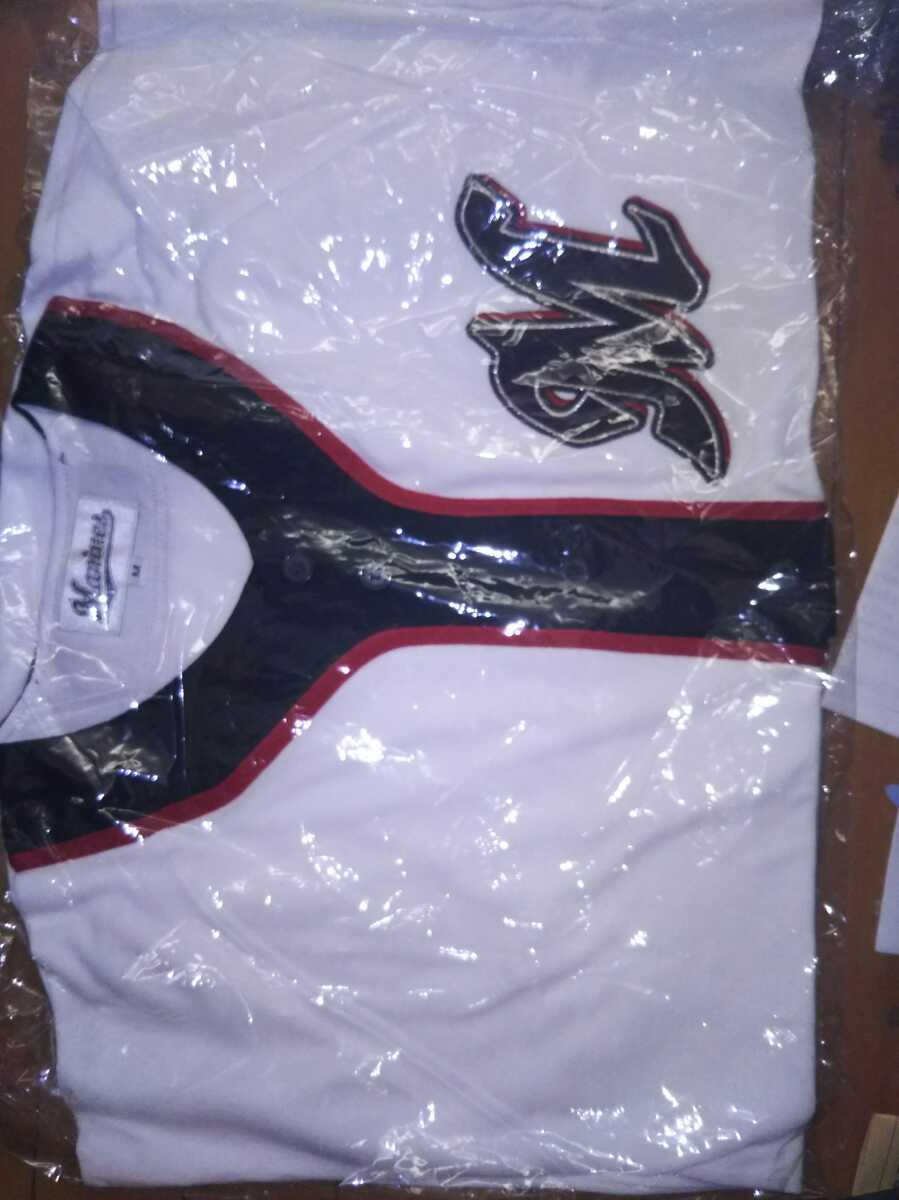 千葉ロッテマリーンズ 刺繍マークギザユニフォーム Mサイズ未開封拍卖