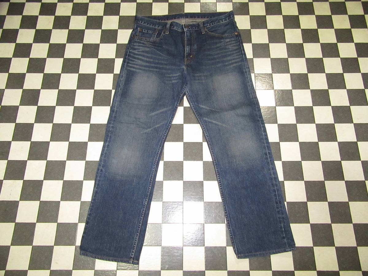 ★リーバイス★良品 505-0310 36×33 ユーズド加工タイトストレート拍卖