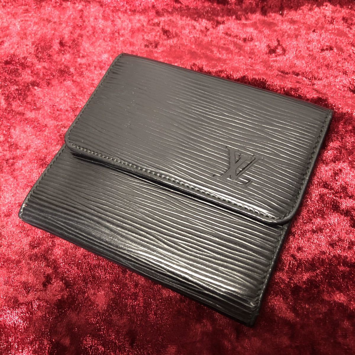 希少 LOUIS VUITTON ルイヴィトン MALLETIR刻印 エピ 折り畳み財布拍卖