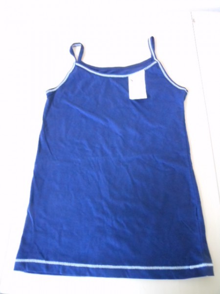 ☆彡★コットン100★☆キャミソール 紺 M 0911拍卖