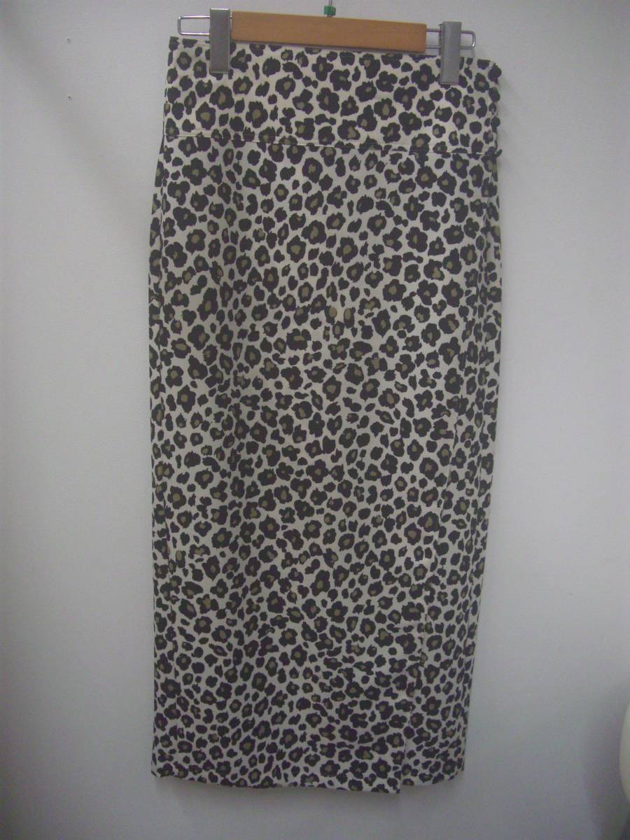 MACPHEE(マカフィー/トゥモローランド) ヒョウ柄/巻き/ロングスカート☆サイズ36拍卖