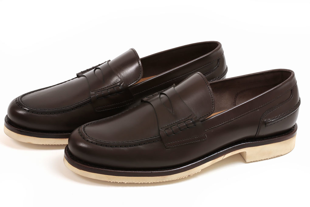 新品-YA136- ヤンコ ローファー ダークブラウン 8.5(27.0cm) YANKO拍卖