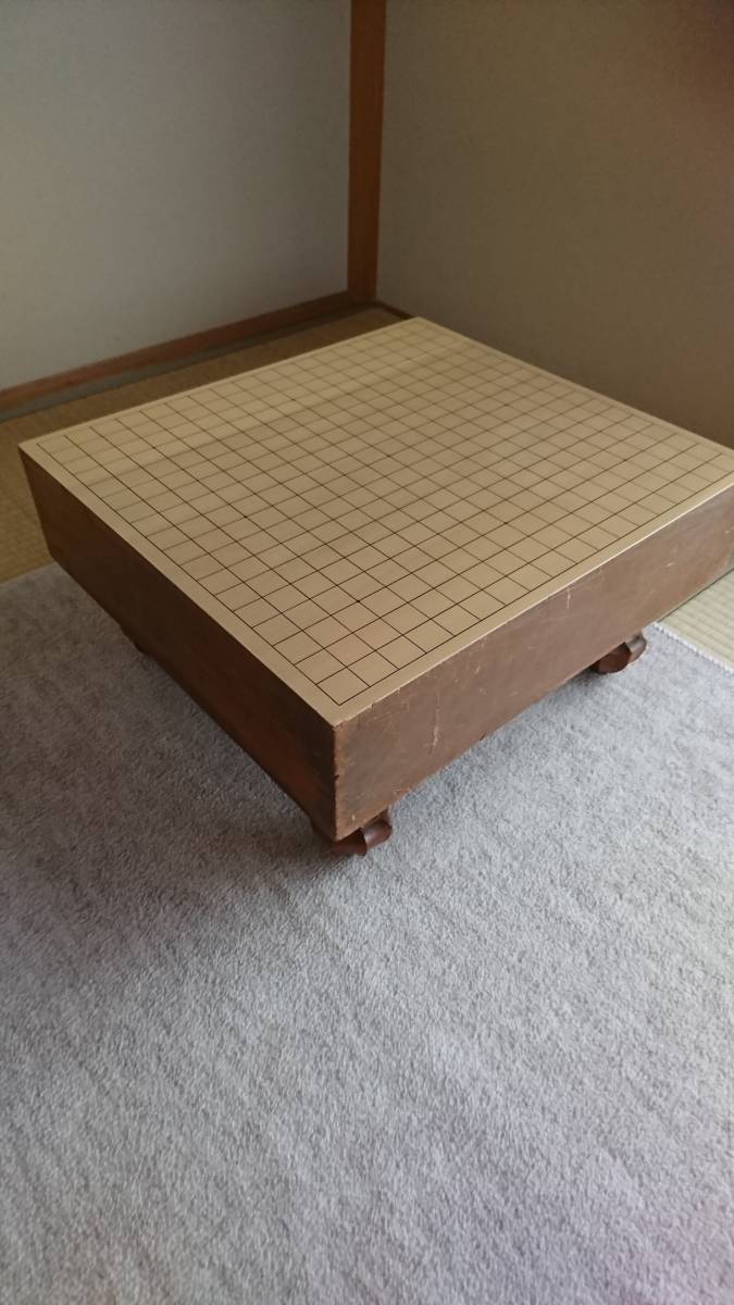 碁盤 骨董品 天面削り直し 線引き直し 50年 一枚もの拍卖