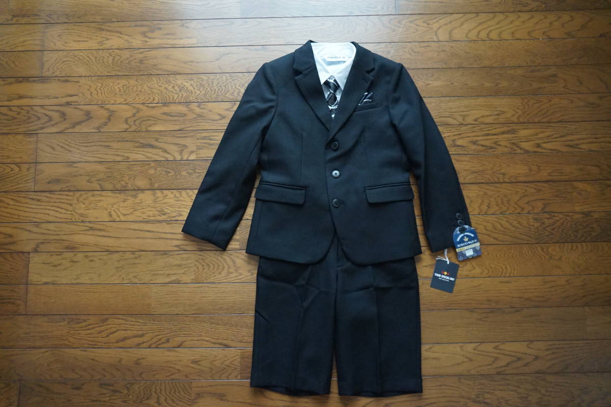 新品 『 YOUR SPECIAL DAY 』 フォーマル らくらくハンサムスーツ 4点セット ◇ size 130cm 拍卖