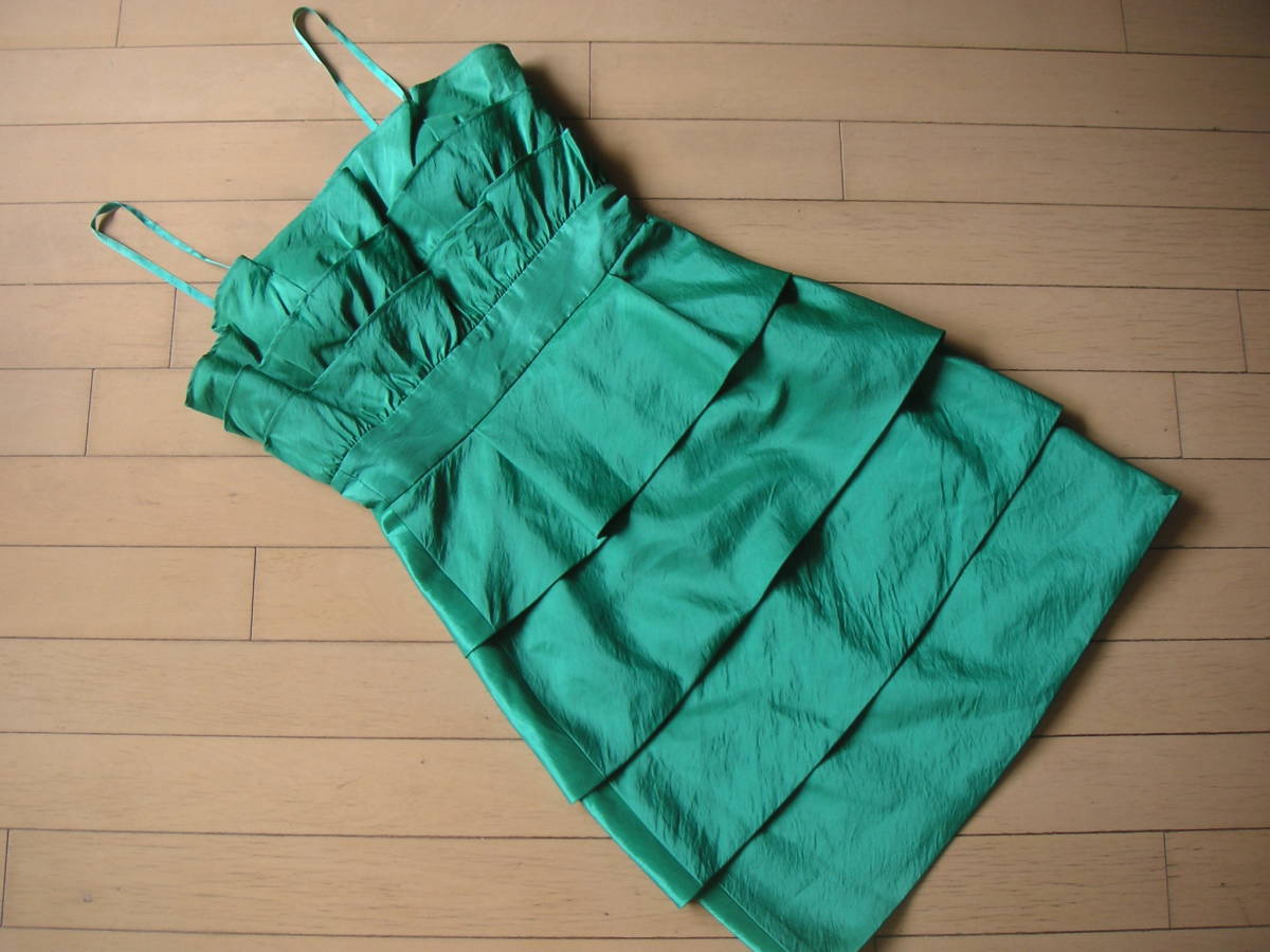 ☆即決*USED【マックスアンドクレオ max and cleo】オフショルダー ドレス ワンピース*結婚式*パーティ*緑☆拍卖