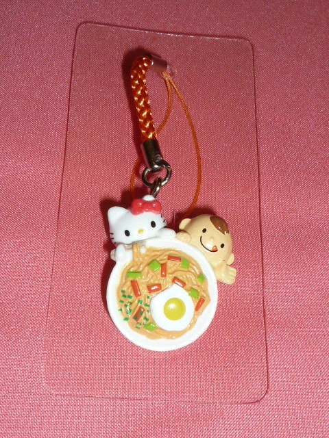 激レア!2011年 サンリオ ハローキティ マルちゃん焼そば キャラクター マスコットストラップ (非売品)☆拍卖