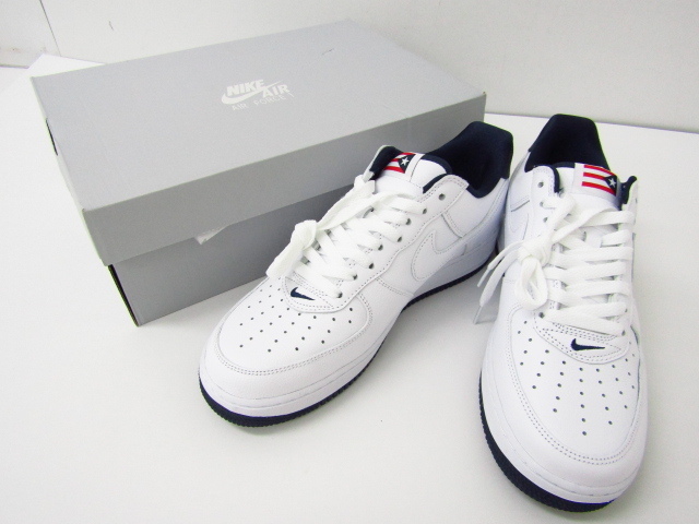 NIKE AIR FORCE 1 LOW RETRO PUERTO RICO QS エアフォース1 CJ1386-100 スニーカー SIZE:27.5cm♪SH4450拍卖