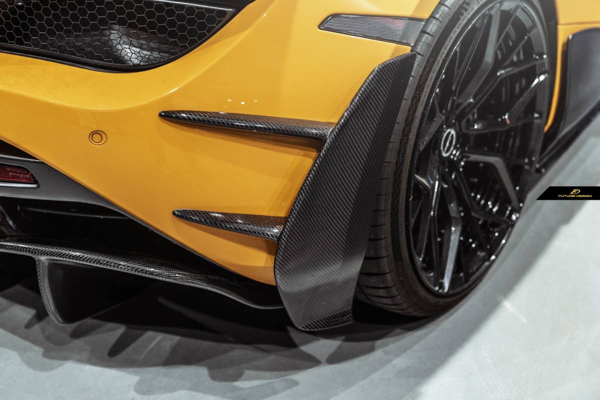 【FUTURE DESIGN】McLaren マクラーレン 720S リアバンパー用カナード 本物Drycabon ドライカーボン パフォーマンス カスタム エアロ拍卖