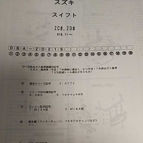 【パーツガイド】 スズキ スイフト (ZC#、ZD#系) H16.11~ 2005年版 【絶版・希少】拍卖