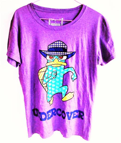 ★♪~【即決】USAディズニーストア undercover 半魚人キャラクター オーガニックコットン半袖Tシャツ/L紫/レア~♪★拍卖