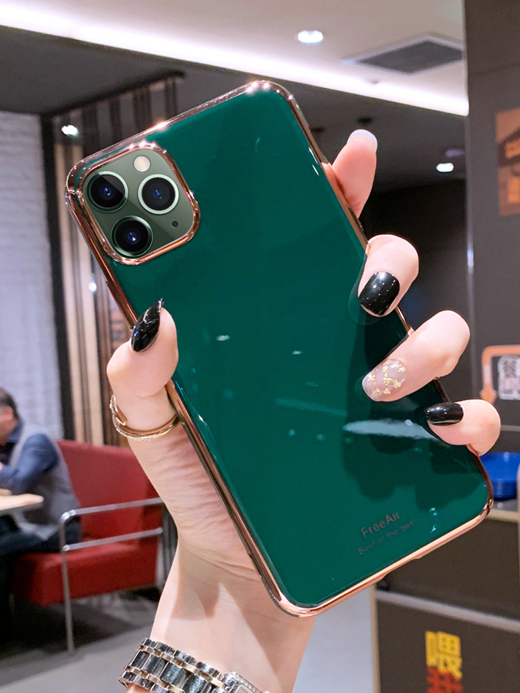 【iphoneケース グリーン iPhone11ProMax対応】韓国 流行り おしゃれ 海外 アイフォン スマホ iphone 用 アイホン ケース カバー拍卖