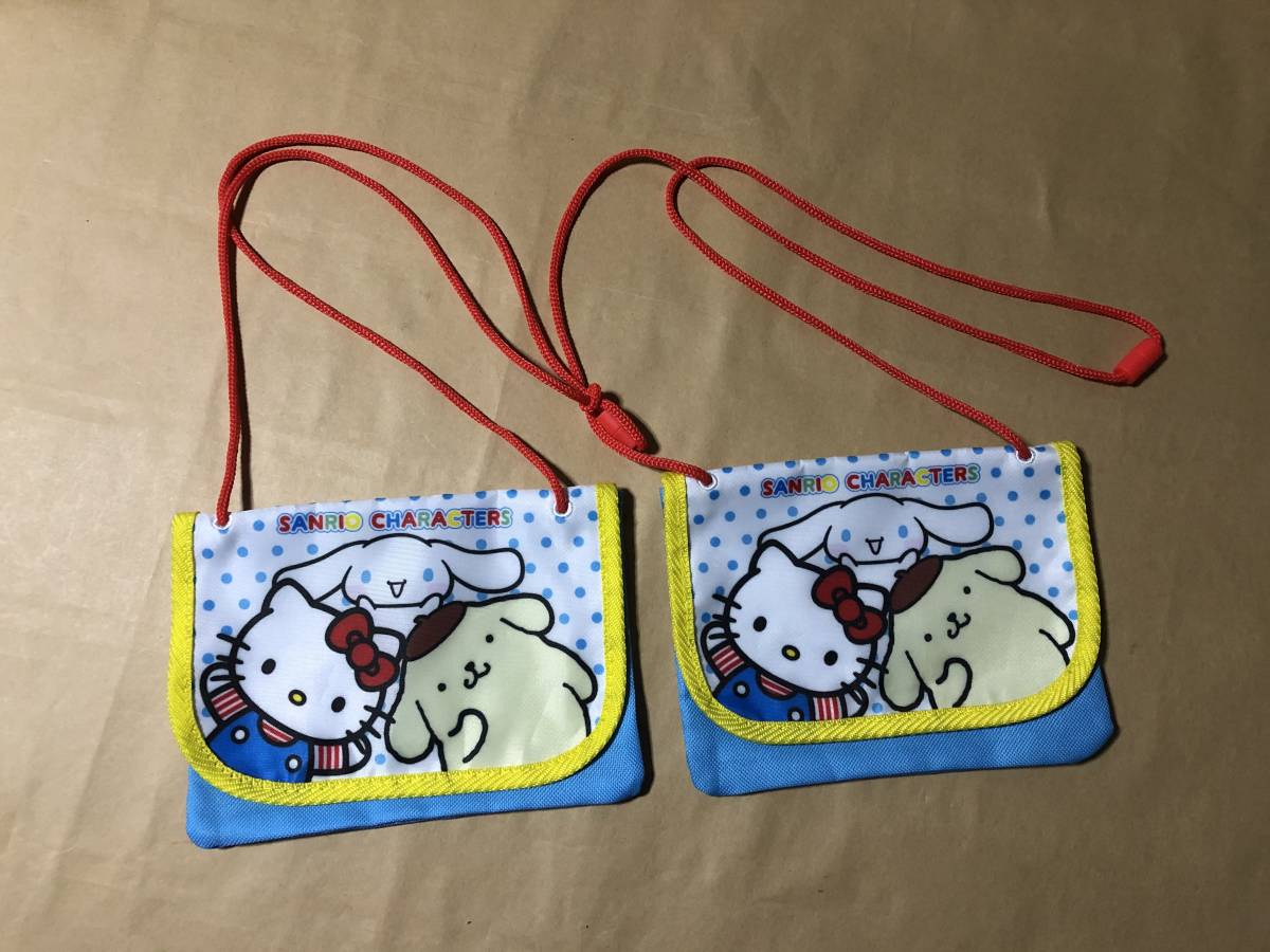 同梱不可!】サンリオ ピューロランド ハーモニーランド ポシェット(ポーチ/ショルダー) 2個★キティ マイメロ シナモン プリン キキララ拍卖