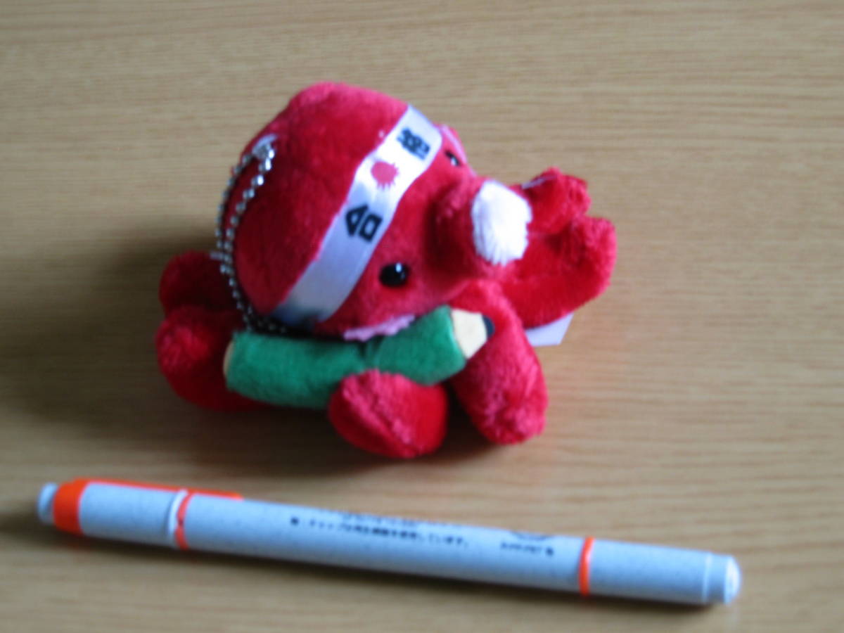 77★ご当地ストラップぬいぐるみ★【熊本県】 「有明たこ」 (横:約9cm)拍卖