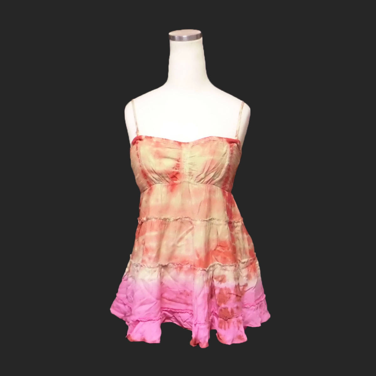 ★SALE★Free People/フリーピープル★タイダイキャミソール (Orange/Pink/4)拍卖