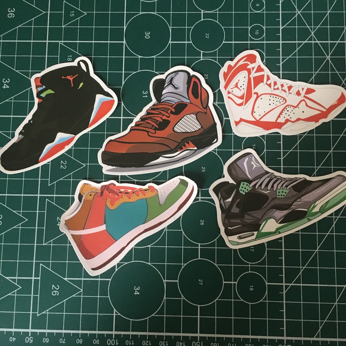 バスケットシューズステッカーシール5種まとめて@2028拍卖