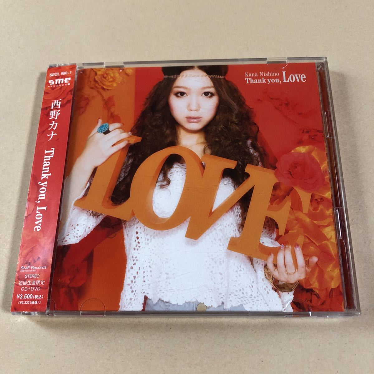 西野カナ CD+DVD 2枚組「Thank you, Love」拍卖