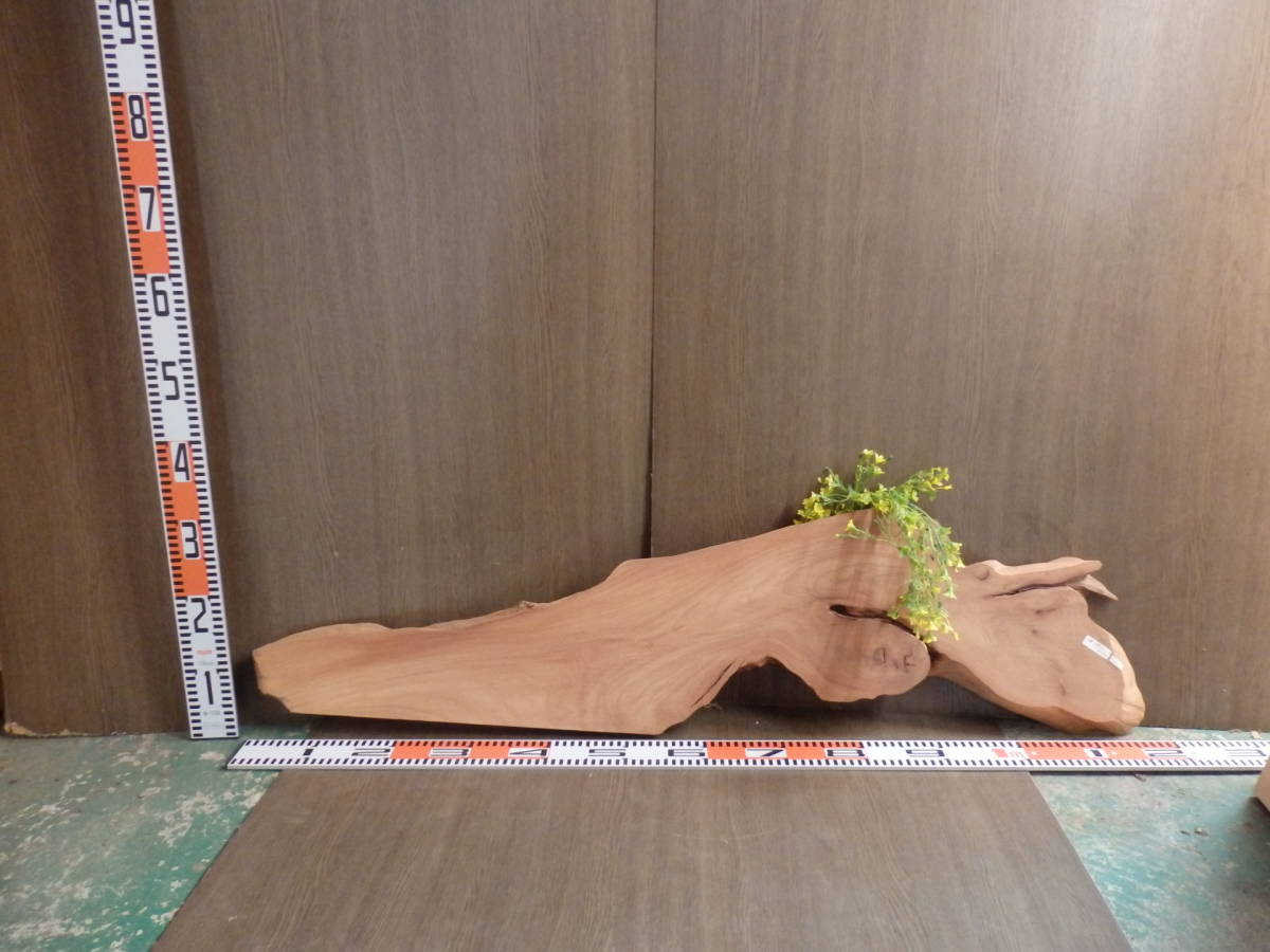 e0090204 神代欅●約1m16cm×8cm~25cm×3cm☆無垢板1枚板 木材 板 DIY 板材 天板 棚板 テーブル 看板 花台など種類豊富!拍卖