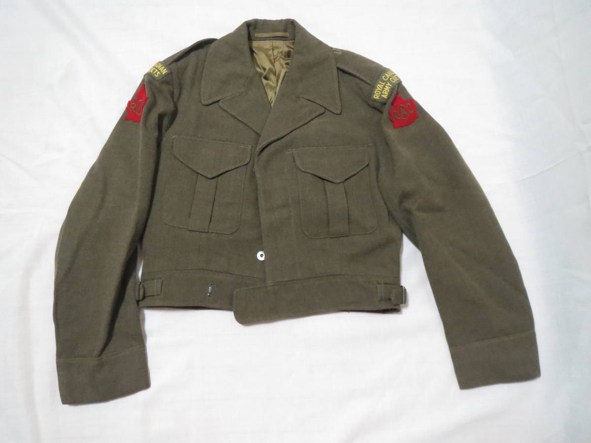 実物 カナダ軍 ROYAL.CANADIAN.ARMY ジャケット 朝鮮戦争~ベトナム戦争 1953年製 ファッション ビンテージ拍卖