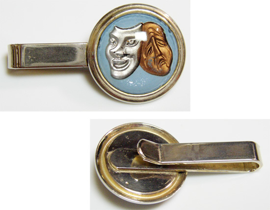 ヴィンテージ TWO FACE タイバー / 50s,ロカビリー,FIFTIES,エルヴィス,ハーレクイン,HOTROD,スペースエイジ,泣き笑い,レトロ,アンティーク拍卖