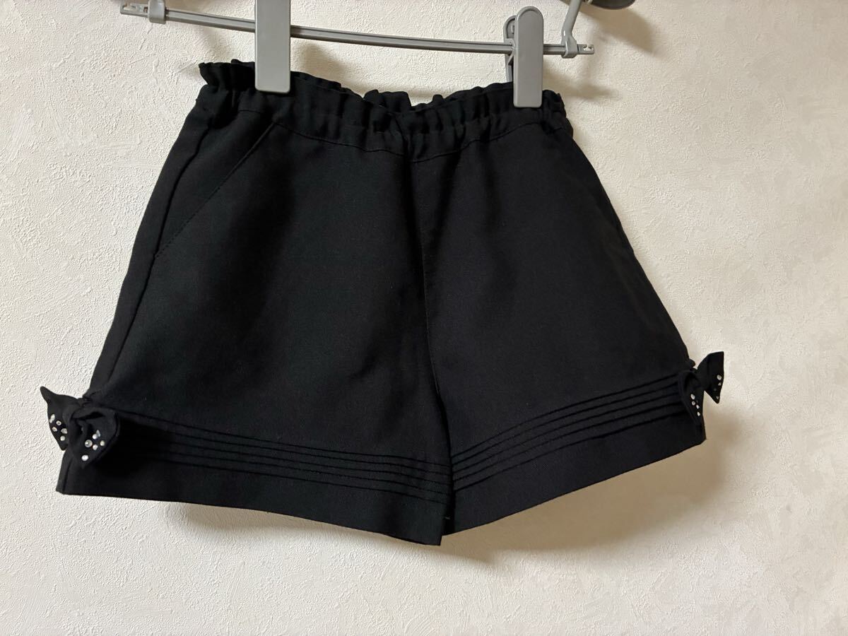 MOO NON NON む〜のんのん ビジュー キュロットショートパンツ 120拍卖