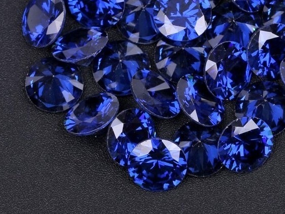 ★ブルーカラー キュービックジルコニア ルース 12mm おまとめて大量約15個セット 人工ダイヤモンド ラウンドブリリアントカット Nw71拍卖