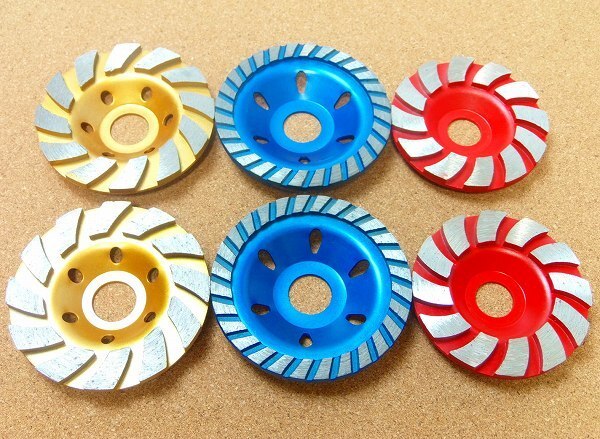 ダイヤモンドカップサンダー6枚★90mm x 2枚+100mm x 4枚 ディスクグラインダー コンクリートカッター 研削砥石 ソー 研磨 Be8&9&10xx2拍卖