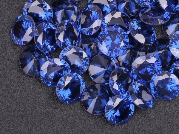 ★ブルーカラー キュービックジルコニア ルース 10mm おまとめて大量約25個セット 人工ダイヤモンド ラウンドブリリアントカット Nw63拍卖