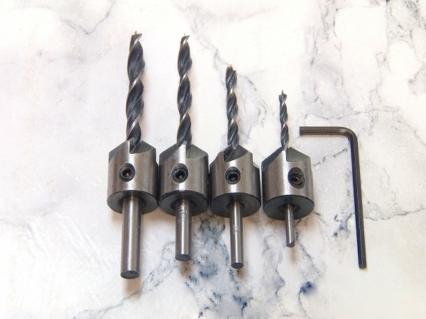 ゆうパケット発送★皿取錐ドリル刃★刃径3~6mm 4本セット 座ぐりドリルビット 面取りカッター バリ取り 鉄工ドリルキリ 皿錐 Bk1拍卖