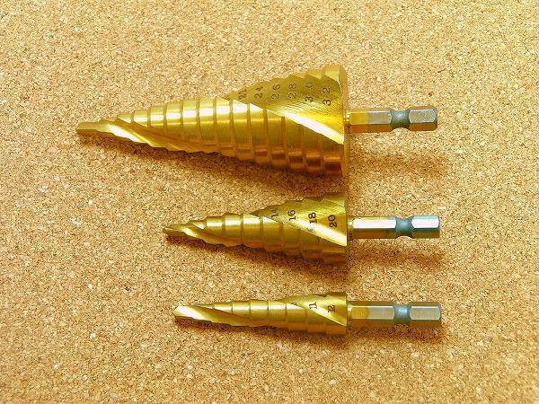 螺旋ステップドリル3本セット★タケノコ スパイラルドリル 鉄工用ドリル刃 工具ドリルビット 電気ドリルキリ インパクトドライバー Bb1拍卖