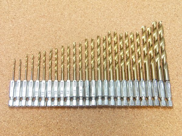 ゆうパケット発送★六角軸鉄工用ドリル 1.5~6.5mm 26本セット ハイス鋼 工具ドリルビット キリ 電気ドリル インパクトドライバー Bf6xx2拍卖