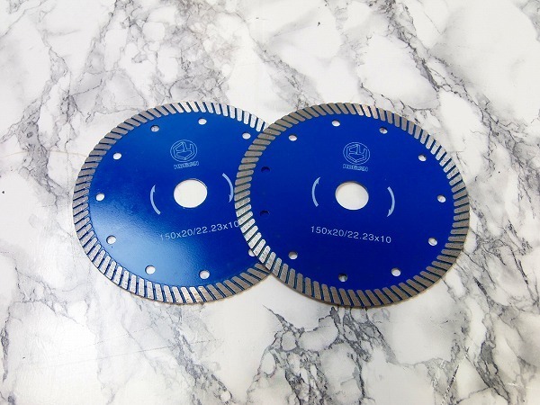 ゆうパケット発送★ダイヤモンドカッター 150mm 2枚セット コンクリートカッター 切断砥石 乾式湿式 ブレード グラインダー Be3拍卖