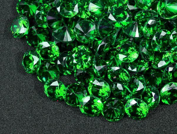 ★グリーンカラー キュービックジルコニア ルース 6mm おまとめて大量約50個セット 人工ダイヤモンド ラウンドブリリアントカット Nw81拍卖