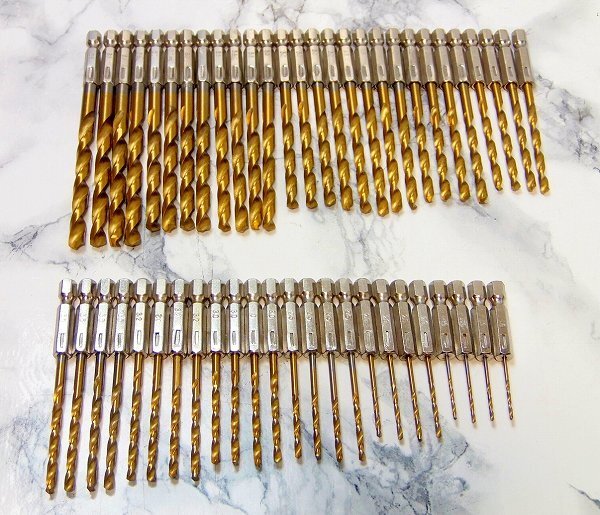 六角軸鉄工用ドリル 1.5~6.5mm 52本セット ハイス鋼 工具ドリルビット キリ 電気ドリル インパクトドライバー Bf6xx4拍卖
